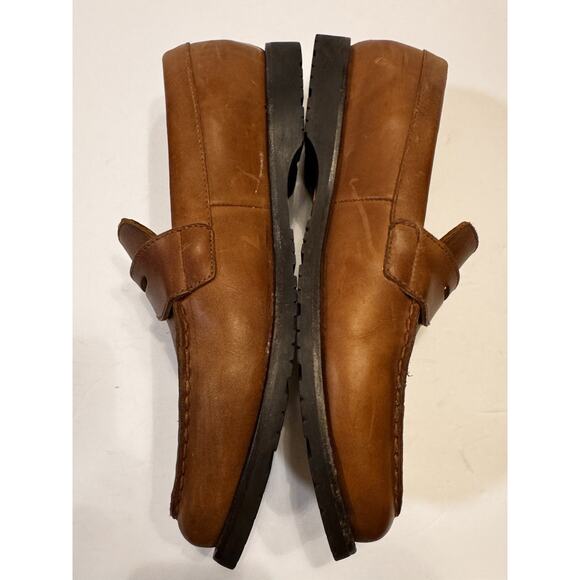 12 Rhodes Footwear Ashby Penny Loafer Adirondack Brown Leather Lug Vibram Sole main image 10